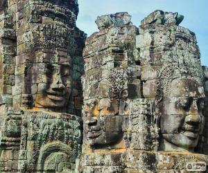 пазл Лица из камня, Ангкор-Ват